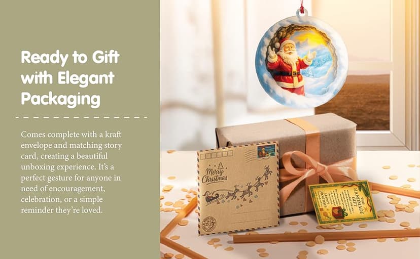 Christmas Ornaments 2025 – Hummingbird Suncatcher Window Hanging Decoration, Hummingbird Christmas Ornament for Holiday Tree, Unique Handmade Gift Idea, Beautiful Glass Style Ornament for Bird Lovers