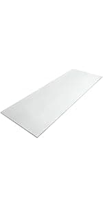 Amylove 1 Pack Polyurethane Foam 1/2" x 24" x 72" High Density Cushion Upholstery Foam Sheet for Seat Replacement DIY Projects Chairs Headboards Sofas Home (White)