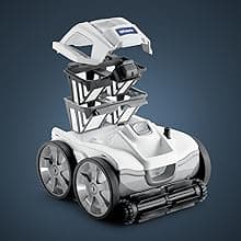 Polaris Quattro P40 Pressure Side Pool Cleaner for All In-Ground Pool Surfaces, Large-Capacity Dual Filtration Canister, 31' Hose & Transparent Lid to View Debris