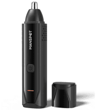 MANSPOT Manscape Groin & Body Hair Trimmer for Men, Electric Ball Pubic Trimmer Shaver,Manscape Kit with 4 Guard,Replaceable Ceramic Blade Heads,Waterproof Wet/Dry Shaver,90 Minutes Shaving