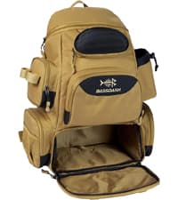 BASSDASH Fishing Tackle Backpack Water Resistant Tactical Bag Soft Tackle Box with Rod Holder and Protective Rain Cover