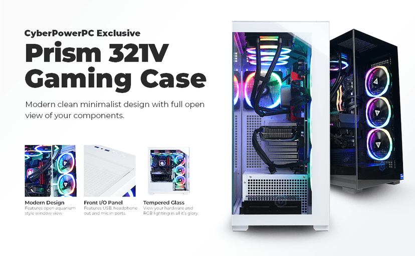 CyberPowerPC Gamer Xtreme VR Gaming PC, Intel Core i7-14700F 2.1GHz, GeForce RTX 5060 Ti 16GB, 16GB DDR5, 1TB PCIe 4.0 SSD, WiFi Ready & Windows 11 Home (GXiVR8040A17)