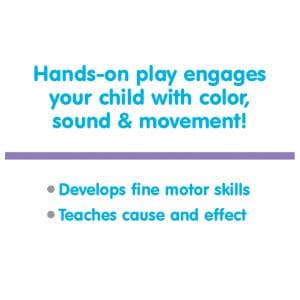 Drop a ball & watch it spiral, whirl & pop out below - visual tracking & motor practice on joyful repeat, Ages 9-24 Months Kidoozie - Whirl 'N Go Ball Tower - Toddler Ball Drop Toy B0843HW6C9