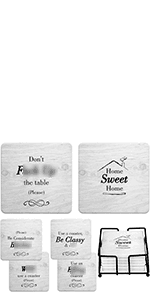 Funny Coasters - Perfect White Elephant Gifts - Unique Gifts for Women Men - Cool Friend Gifts - Secret Santa Gifts - Gag Gifts - Couples Gifts - Funny Housewarming Gifts - Birthday
