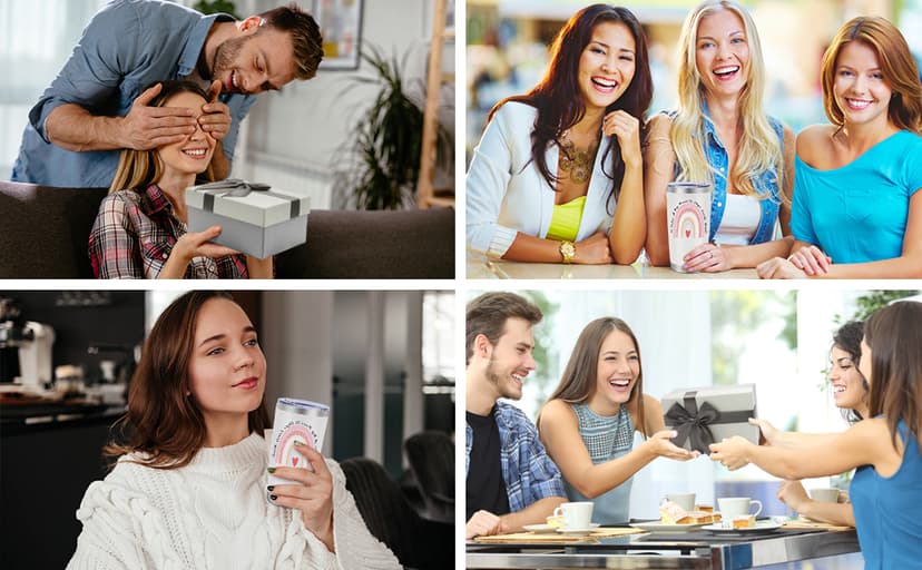 Best Teacher Appreciation Gifts,20 OZ Insulated Tumbler for Women Teacher,Unique Gift Ideas from Students - Funny Socks Thank You Basket Box for New Teachers,Christmas Gifts for Teachers