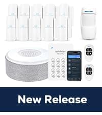 WiFi Door Alarm System, Wireless DIY Smart Home Security System, with Phone APP Alert, 8 Pieces-Kit (Alarm Siren, Door Window Sensor, Remote), Work with Alexa, for House, Apartment, by tolviviov