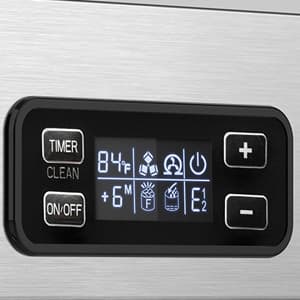 Electactic Nugget Ice Machine, Commercial Undercounter Ice Maker, 66Lbs/Day, Built-in Freestanding Stainless Steel, Self-Cleaning & 24H Timer for Business/Bar