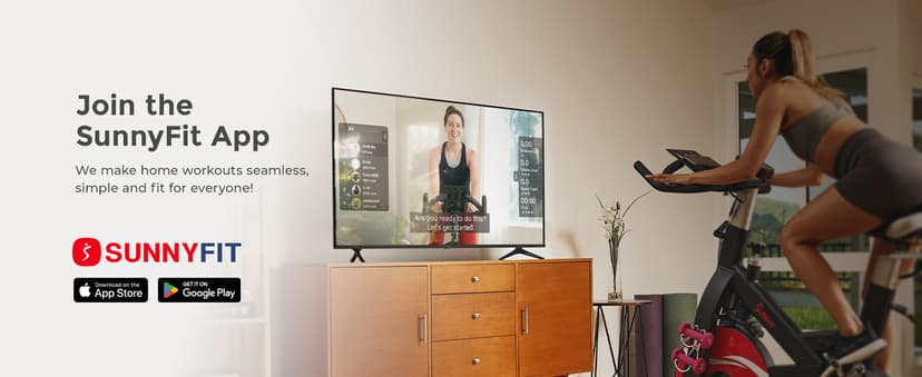 Sunny Health & Fitness Smart Under-Desk Bike Exerciser, Low-Impact Cardio Cycling Equipment for Home/Office, Mini Paddler for Arm/Leg Mobility Training, Free SunnyFit App Connect, Optional Motorized