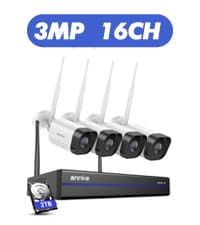 ANNKE 8CH 2MP Security Camera System, 8 Channel H.265+ DVR Recorder, AI Human/Vehicle Detection, 4X 1080P Cams with Smart Dual Light Color Night Vision for Home & Business Surveillance, IP67, 1TB HDD