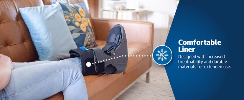 United Ortho United Ortho USA14115 Short Air Cam Walker Fracture Boot, Medium, Black