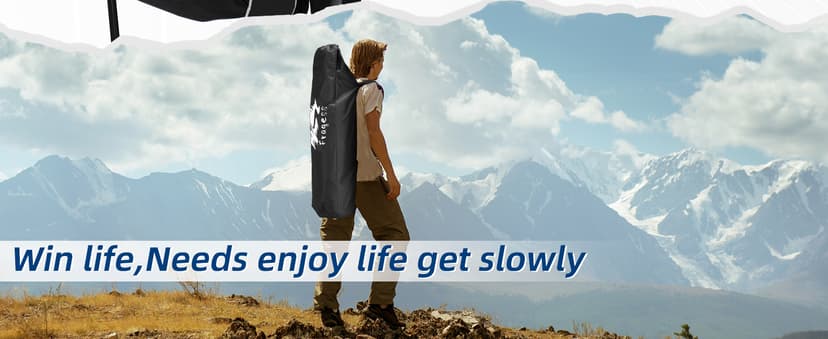 Fragess Portable Hammock Camping Chair with Adjustable Back, Folding Hammock Chair Supports 330lbs, Camping Swing Chair for Adults, Camping Hammock Chair for Lawn, Concerts, Backyard, Stargazer
