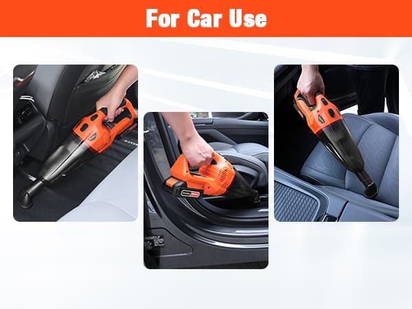 ValueMax Cordless Handheld Vacuum, Portable Vacuum Cleaner Dry/Wet Suction with 20V Rechargeable Battery and Multi-Nozzles for Car, Home and Pet Hair Cleaning(Battery Included)