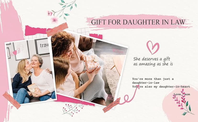 ZANIION Daughter In Law Gift Tumbler 20oz 1PC, Thoughtful Gifts Ideas For Daughter-In-Law From Mother-In-Law Mug, Best Christmas Mothers Day Weeding Decoration Present For Future Son'S Wife Coffee Cup