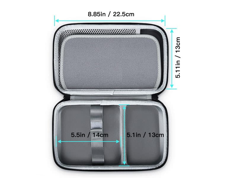Mini PC Computer Protective Case for KAMRUI GK3Plus/AK1 PLUS/Essenx E1 & GMKtec G5/G9/M5 Plus, ACEMAGIC Vista V1 N97 & Beelink Mini S12 S13 Pro/SER5/SER7 & BOSGAME B95 PC Hard Travel Bag