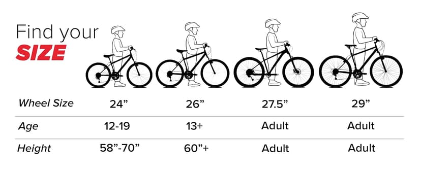 Huffy Stone Mountain Bike for Men and Women, 20”/24”/26”, 6-Speed (20”) or 21-Speed, Front or Dual Suspension (Varies), Multiple Colors, Adjustable Saddle, Shimano Equipped, All-Terrain Tires