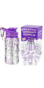 Gifts for Girls, Decorate Create Your Own Water Bottle Kits for Girls, Fun DIY Arts and Crafts Kits Supplies Toys for Kids Ages 4-6-8-10-12, Birthday Gifts Ideas for Girls Back to School Christmas