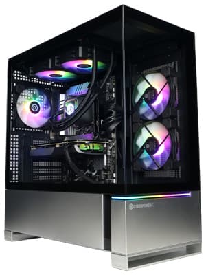 CyberPowerPC Gamer Master Gaming PC, AMD Ryzen 7 8700F 4.1GHz, GeForce RTX 5060 Ti 8GB, 16GB DDR5, 1TB PCIe 4.0 SSD, WiFi Ready & Windows 11 Home (GMA2900A2)
