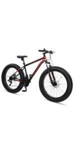 Ktaxon Mountain Bike 24/26/27.5 Inch Men & Women Mountain Bike with 21-Speed Adult Bikes, Double Disc Brake, Suspension Fork and High Carbon Steel Frame