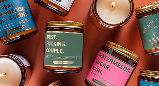 Funny Anniversary Candle for Couples - Funny Gift from Friends for Engagement or Anniversary - Best Couple Ever Thank You Present Idea for Him & Her, Fiance, Newly Engaged Candle for Couples