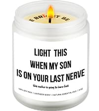 Lavender Scented Candle Gifts for Men, Naughty Candle Gifts for Him, Funny Gift from Wife, Anniversary, Sweetest Day, Valentine's Day, Birthday Gift for Husband, Boyfriend, Fiance Present