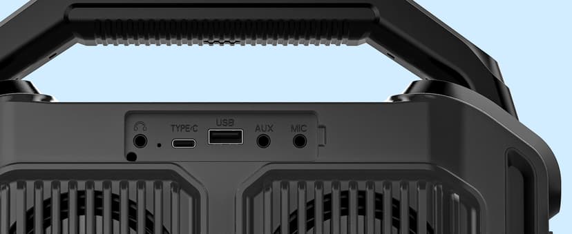 Speakers Bluetooth Wireless: 80W(Peak) Loud Speaker with Bass, 20H Playtime, IPX6 Waterproof, Large Jobsite Speakers for Work, Outdoor, Workshop, Garage, Portable Speaker with TWS (Black)