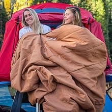 TETON Sports Deer Hunter Sleeping Bag, Warm and Comfortable Camping Sleeping Bag, Teton Tough Canvas Shell for Camping, Hunting, and Cold Weather