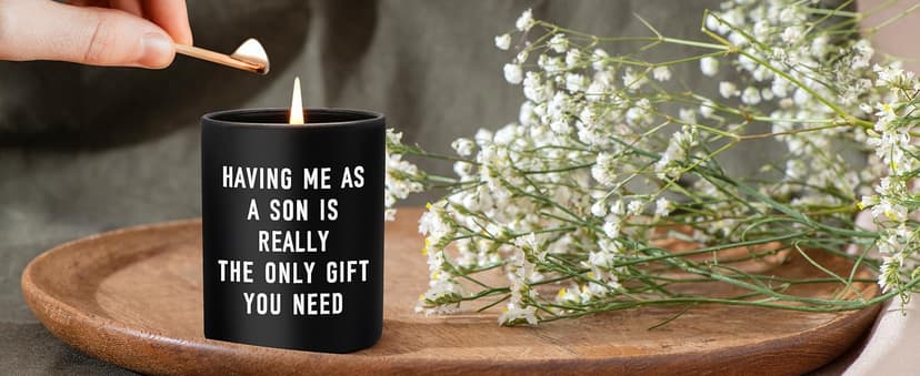 Fathers Day Dad Gifts from Son, Personalized Father's Day Gift Ideas, Funny Birthday Gifts for Dad Gift Father Papa Step Dads New Daddy Presents Cool, Happy Fathers Day, Birthday, Christmas, Candles