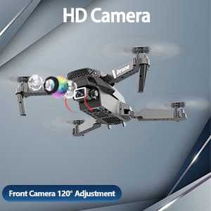 MOCVOO Drone With 1080P Camera for Adults Beginners Kids, Foldable RC Quadcopter, Toy Drones Gifts, FPV Drone Video, 2 Batteries, Carrying Case, One Key Start, Headless Mode, Waypoints fly, 360° Flips