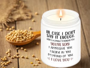 NANOOER Gifts for Her Girlfriend, Anniversary Wedding Birthday Gift for Women Wife, Unique Romantic Gift for Her Lavender Candle, Funny Valentines Anniversary Birthday Gifts for Her,Girlfriend, Wife