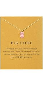 Baydurcan Friendship Anchor Compass Necklace Good Luck Elephant Pendant Chain Necklace with Message Card Gift Card