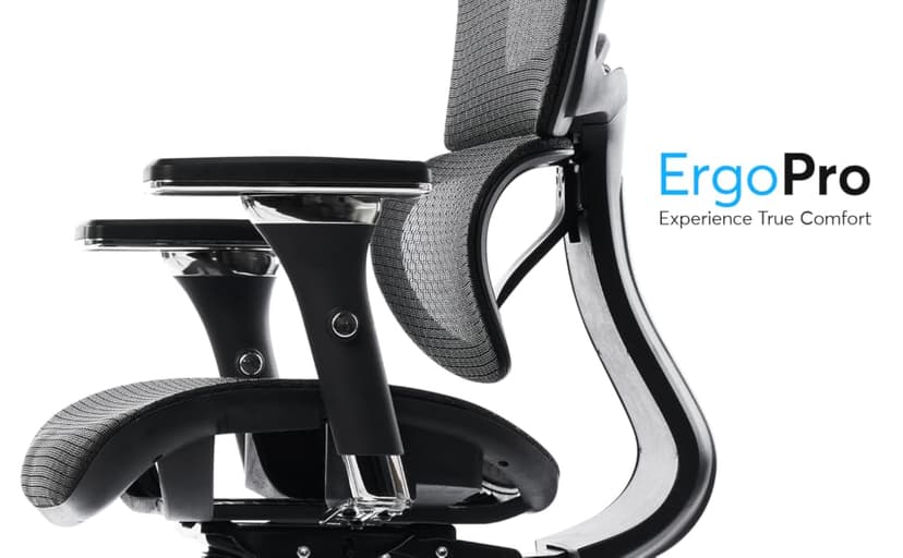 Oline ErgoPro Ergonomic Office Chair, Rolling Desk Chair with 4D Adjustable Armrest, 3D Lumbar Support, Blade Wheels, Mesh Computer Gaming Executive Swivel Chairs Chair (Black)