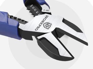 WORKPRO 2-in-1 Diagonal Cutting Pliers with Wire Stripper, 7.5 Inch CRV Steel Wire Cutters with Comfort Grip Handles, Heavy Duty Side-Cutting Pliers for Electricians and Homes, Christmas Gift B0BKKF5HVL