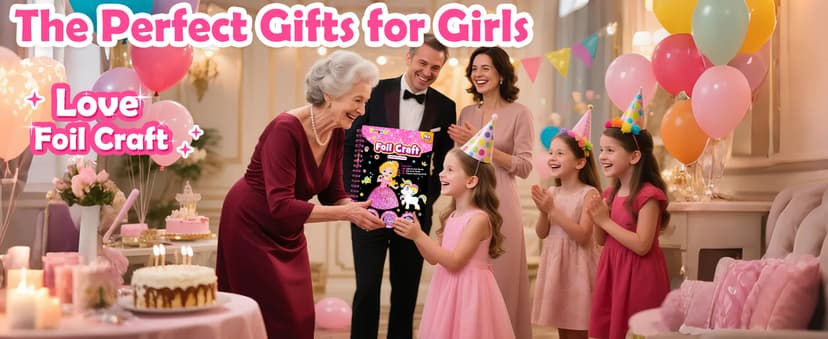 Mess-Free & No-Glue Activity,Kids Ages 4-10 Create 16 Sparkly Princess Unicorn Pictures,Halloween Toy & Birthday Gift for Kid FUNNYB&G Foil Art Craft Kit for Kids, Halloween Crafts Gift Toy for Kids B0DK6DYYD8