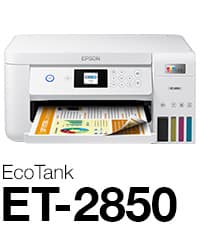 Epson EcoTank ET-2800 Wireless Color All-in-One Cartridge-Free Supertank with Scan and Copy, The Ideal Basic Home Printer - Black