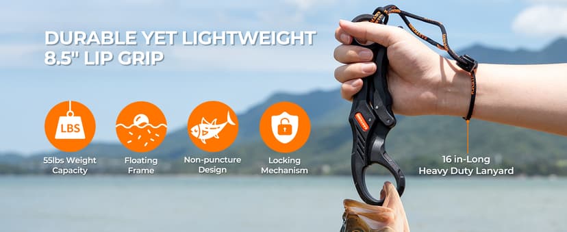 Corrosion Resistant Fishing Pliers, Fillet Knife, Scissors, 55 lb Floating Fish Lip Gripper, Multi-Function Fishing Tools KastKing SteelStream Fishing Tool Set, Fishing Gear B0F2FQ6CD9