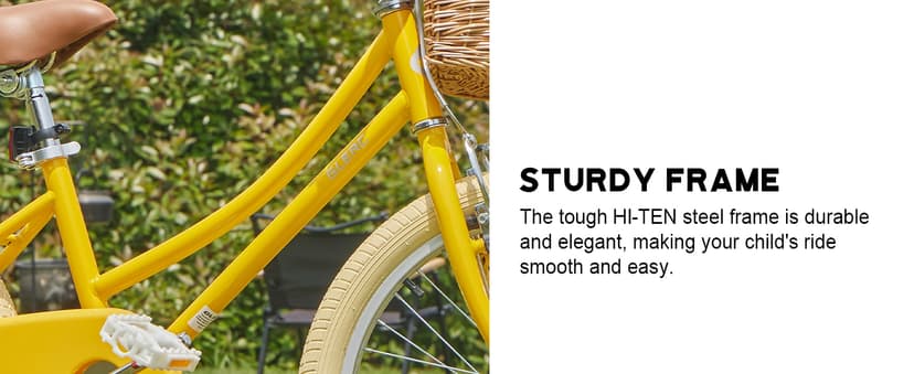 Glerc 20 24 26 Inch Beach Cruiser Bike, 6-Speed Hybrid City Bicycle for Girls Youth and Over 6 Years Old, Missy Bike with Wicker Basket & Lightweight, Multiple Colors