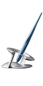 novium Hoverpen Interstellar - Space Black, Ballpoint Pen, Unique Conversational Starter, Premium Futuristic Design, Precision Flow Ink, Schmidt Ballpoint Cartridges