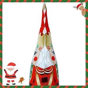 Christmas Ring Toss Games for Family Kids Party 5 Pack Inflatable Nutcrackers Toss Game Adults for Indoor Outdoor Garden Toys Gifts Holiday Decorations