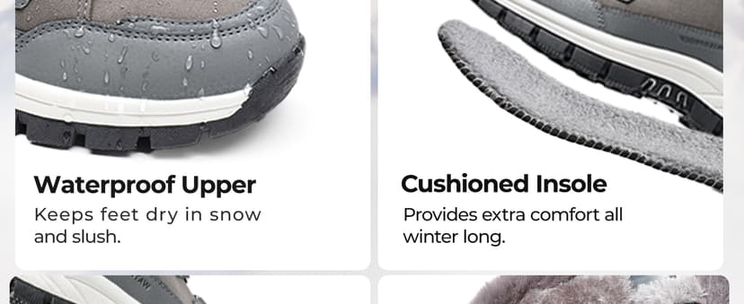 DREAM PAIRS Waterproof Snow Boots for Women, Faux Fur Cozy Warm Insulated Winter Boots Lace Up Mid-Calf Outdoor Shoes for Walking Hiking Hespera