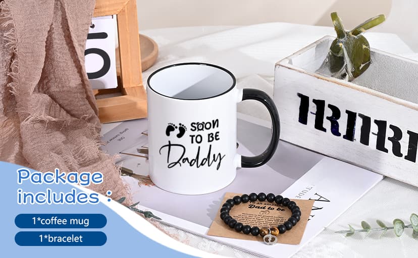 YHRJWN New Dad Gifts, Christmas Gifts for New Daddy, Father to Be Gift, Expectant Dad Gift, Soon to Be Daddy Set