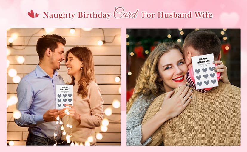 WhatSign Funny Birthday Card for Boyfriend - Husband Scratch off Birthday Card with Envelope- Hilarious and Interactive Gift for Men Women Her Him Husband Boyfriend