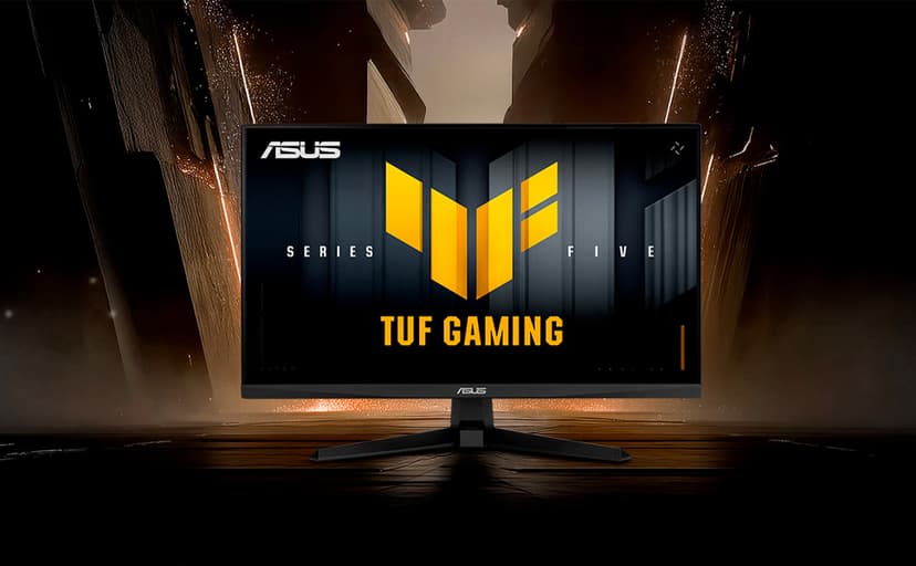 ASUS TUF Gaming Series 5 24” 1080P Gaming Monitor (VG249QM5A) - Full HD, Fast-IPS, 240Hz, 0.3ms, G-SYNC Compatible, FreeSync Premium, Extreme Low Motion Blur Sync, 99% sRGB, Gaming AI, 3 yr Warranty
