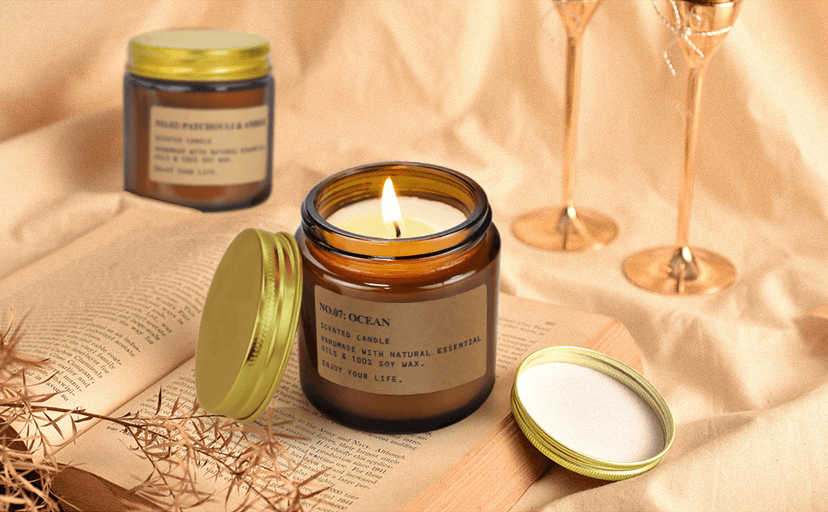 8 Pack Candles for Home Scented,Aromatherapy Jar Candle Gifts for Women, Natural Soy Wax Amber Candle Set, Scented Candles Set for Birthday Valentine Mother's Christmas Day Present