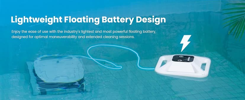 Chasing Hydro 4 Pool Vacuum for Inground Pools | 210-Min Battery Pool Robot for Floor, Wall & Waterline Cleaning | Smart App Control | 5070 GPH Suction Perfect for Pool Opening Season