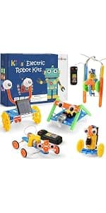 STEM Kits for Kids Crafts 6-8 8-12, Boys Gifts Toys for 6 7 8 Year Old Boy Birthday Gift Ideas, STEM Toys Crafts 6+ 7+ yr, Robotics Science Kits Activities Robot Building Age 8-10 9 10 11 12 13 14