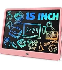 TEKFUN LCD Writing Tablet Doodle Board, 10inch Colorful Drawing Tablet Writing Pad, Kids Travel Essentials, Toddler Toys for 3 4 5 6 7 8 Year Old Girls Boys (Blue)