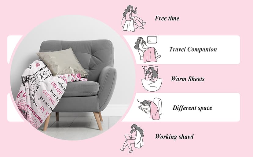 XALAZY 80th Birthday Gifts for Women Blanket 60"X50", 80th Birthday Decorations for Women, Best 80 Year Old Woman Birthday Gifts, 1945 Woman Present, Happy 80 Bday Present for Female Throw