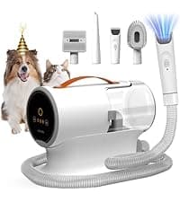 AIRROBO Dog Grooming Vacuum, Dog Grooming Kit,12000Pa Strong Pet Vacuum, 2L Large Capacity Vacuum for Shedding Grooming Hair, Quiet,PG100