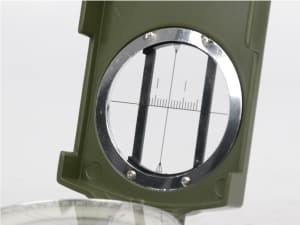 AOFAR Military Compass,AF-4580 Lensatic Sighting, Waterproof and Shakeproof with Map Measurer Distance Calculator, Pouch for Camping, Hiking