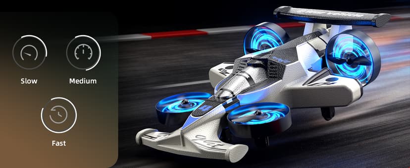 Remote Control Airplane Car Toys for Kids Ages 4-6-8-10-12, 2-in-1 Foam RC Plane Car Jet Mini Drone, Racing Car Stunt Plane Toys for Kids Boys Beginners 4 5 6 7 8 9 Year Indoor Outdoor Play